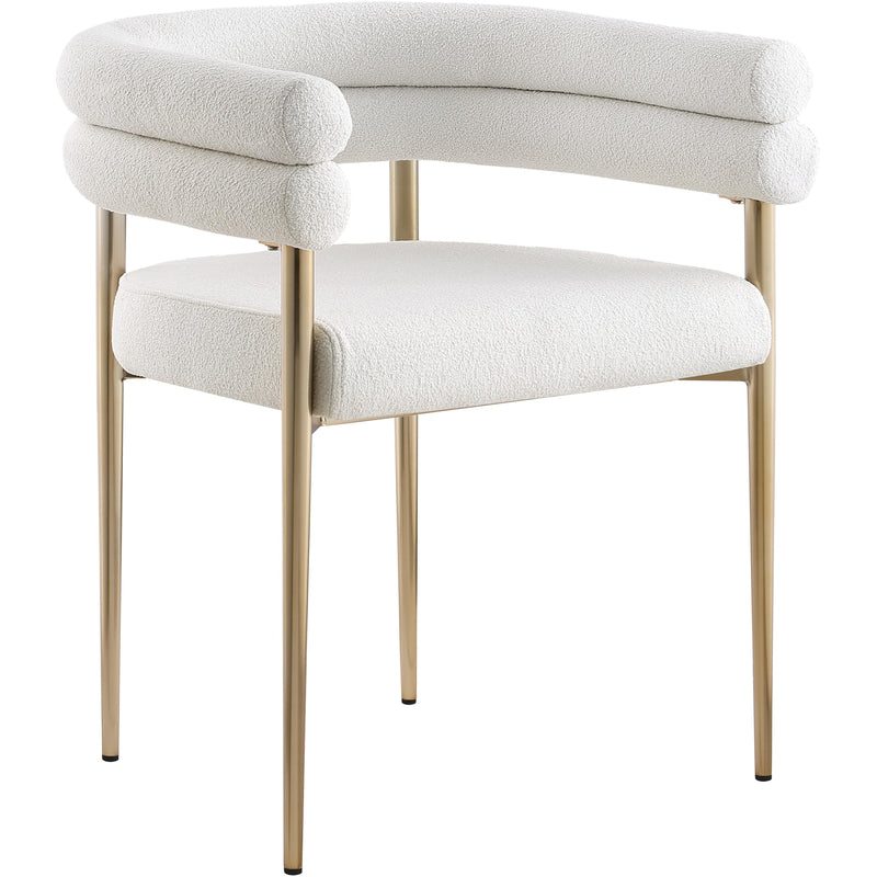 Meridian Brielle Cream Fabric Dining Chair IMAGE 3