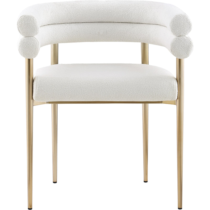 Meridian Brielle Cream Fabric Dining Chair IMAGE 4