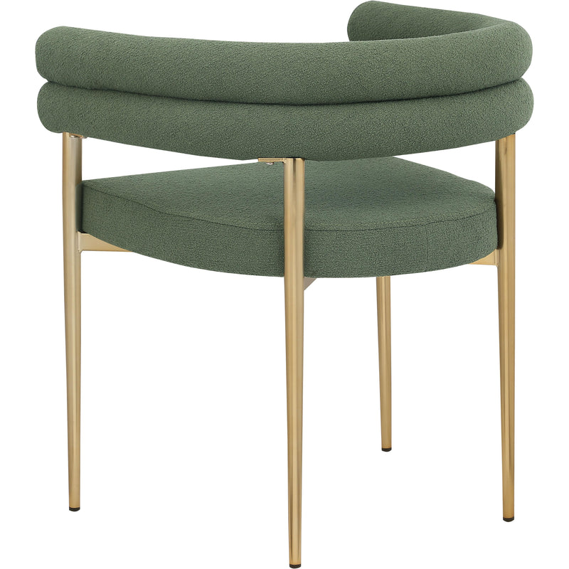 Meridian Brielle Green Fabric Dining Chair IMAGE 2