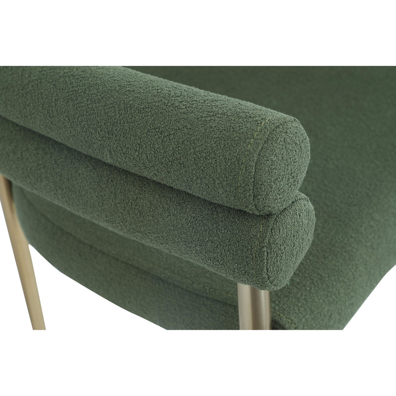 Meridian Brielle Green Fabric Dining Chair IMAGE 5