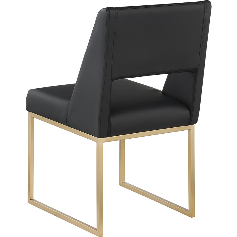 Meridian Jayce Black Vegan Leather Dining Chair IMAGE 3