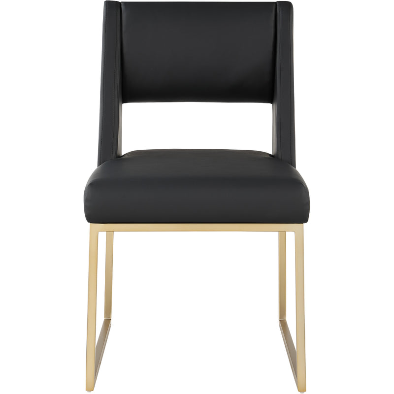 Meridian Jayce Black Vegan Leather Dining Chair IMAGE 4