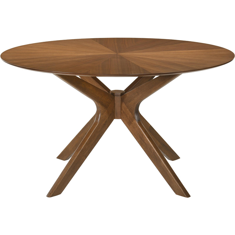 Meridian Woodson Rich Walnut Veneer Dining Table IMAGE 4