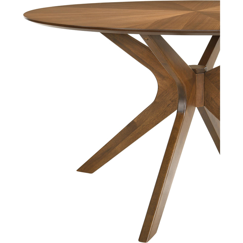 Meridian Woodson Rich Walnut Veneer Dining Table IMAGE 5