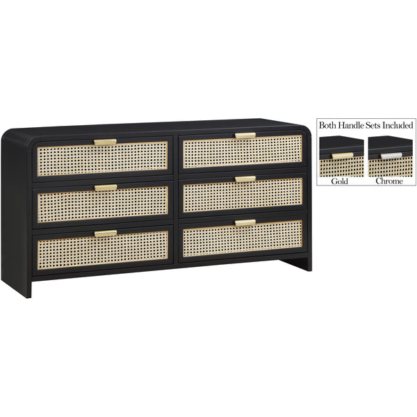 Meridian Sage Black Dresser IMAGE 1