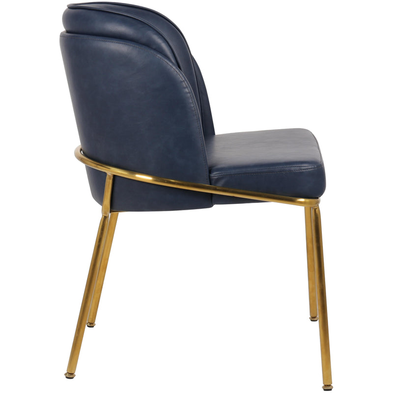 Meridian Jagger Navy Vegan Leather Dining Chair IMAGE 5