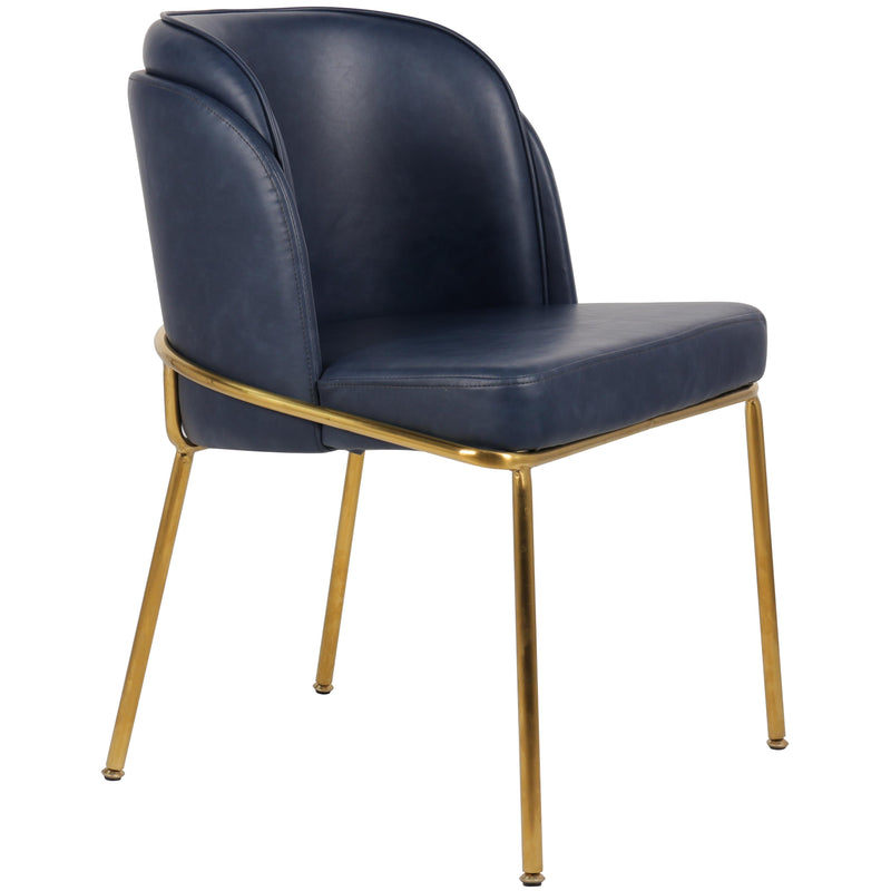 Meridian Jagger Navy Vegan Leather Dining Chair IMAGE 6