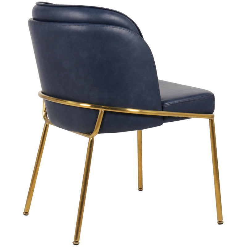 Meridian Jagger Navy Vegan Leather Dining Chair IMAGE 7