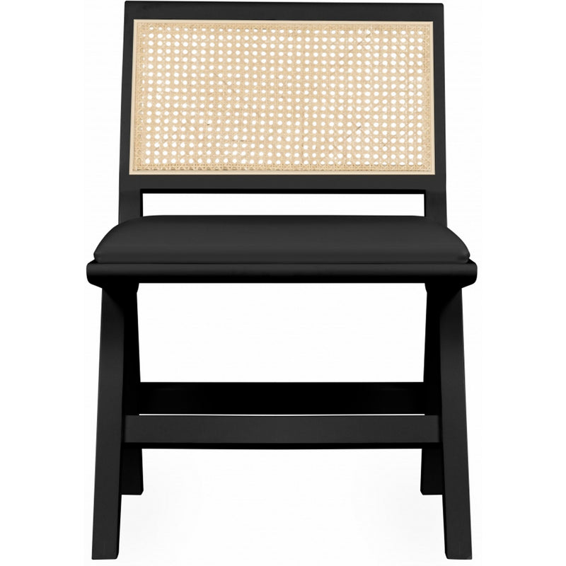 Meridian Abby Black Vegan Leather Dining Side Chair IMAGE 5