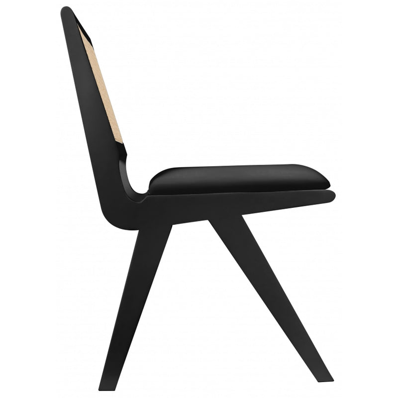 Meridian Abby Black Vegan Leather Dining Side Chair IMAGE 6