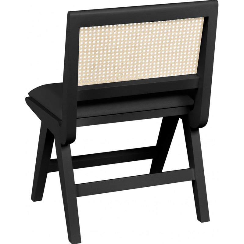 Meridian Abby Black Vegan Leather Dining Side Chair IMAGE 8