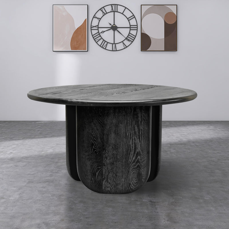 Meridian Benito Black Oak Dining Table IMAGE 2