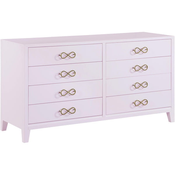 Meridian Bowtie Pink / Gold Dresser IMAGE 1