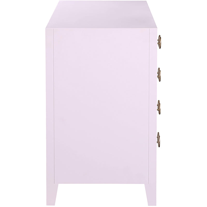 Meridian Bowtie Pink / Gold Dresser IMAGE 4