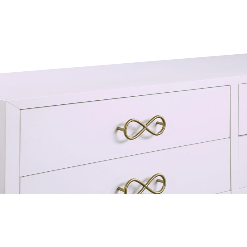 Meridian Bowtie Pink / Gold Dresser IMAGE 7