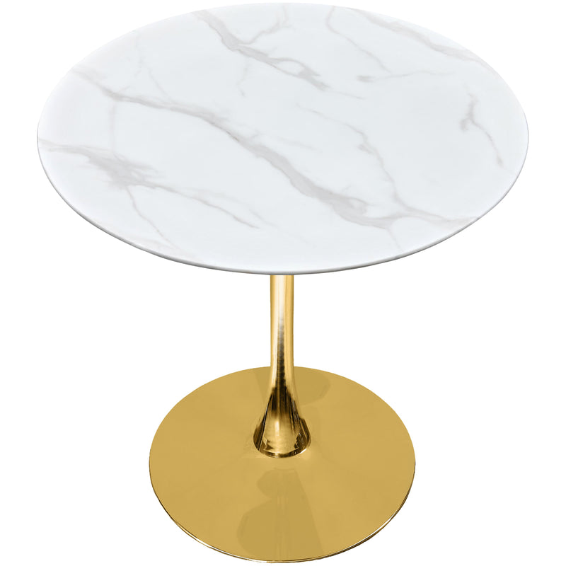 Meridian Tulip Gold Counter Height Table (3 Boxes) IMAGE 2