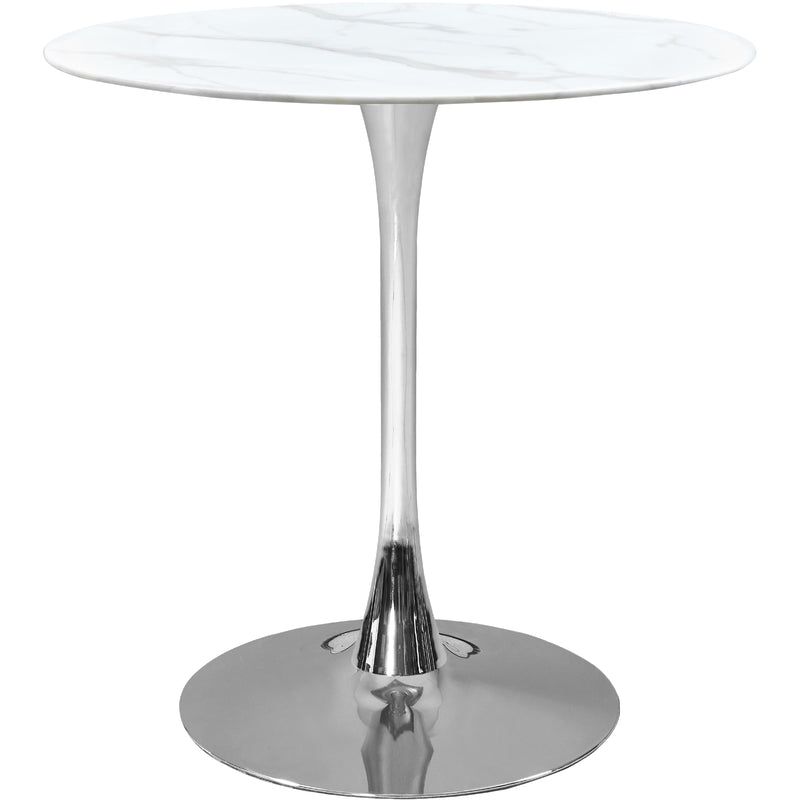 Meridian Tulip Chrome Counter Height Table (3 Boxes) IMAGE 1