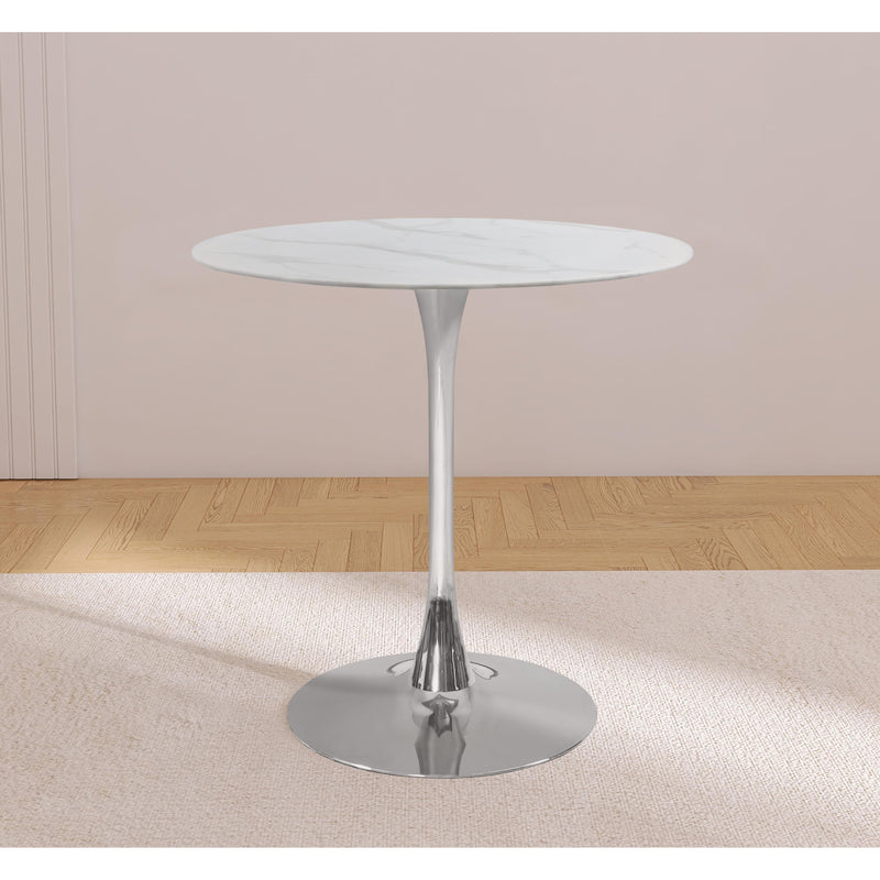 Meridian Tulip Chrome Counter Height Table (3 Boxes) IMAGE 3