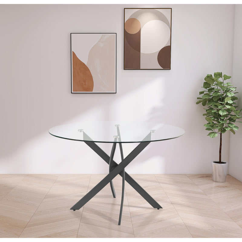 Meridian Xander Matte Black Dining Table IMAGE 2