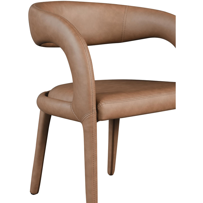 Meridian Sylvester Brown Vegan Leather Dining Chair IMAGE 7