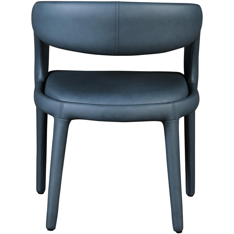 Meridian Sylvester Navy Vegan Leather Dining Chair IMAGE 2