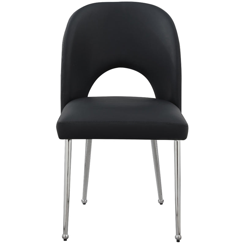 Meridian Logan Black Vegan Leather Dining Chair IMAGE 4