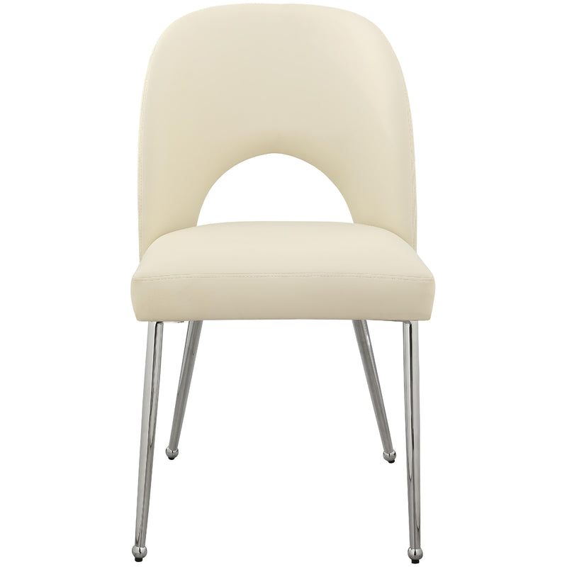 Meridian Logan Cream Vegan Leather Dining Chair IMAGE 4