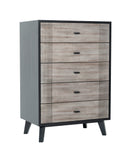 Nova Domus Panther Contemporary Grey & Black Chest