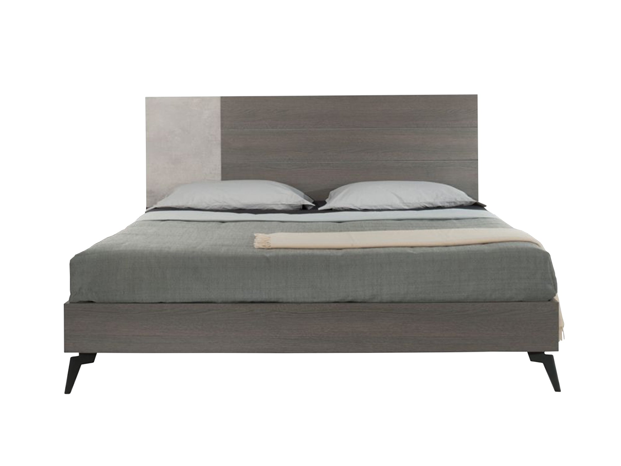 Nova Domus Palermo Italian Modern Faux Concrete & Grey Bed