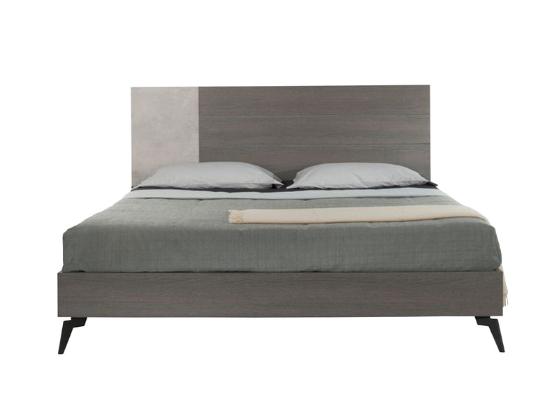 Nova Domus Palermo Italian Modern Faux Concrete & Grey Bed