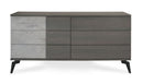 Nova Domus Palermo Italian Modern Faux Concrete & Grey Dresser