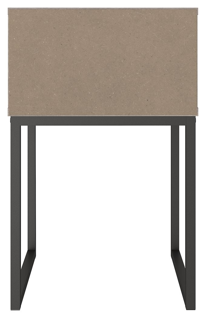 Neilsville - One Drawer Night Stand - Vinyl-Wrapped - Whitewash