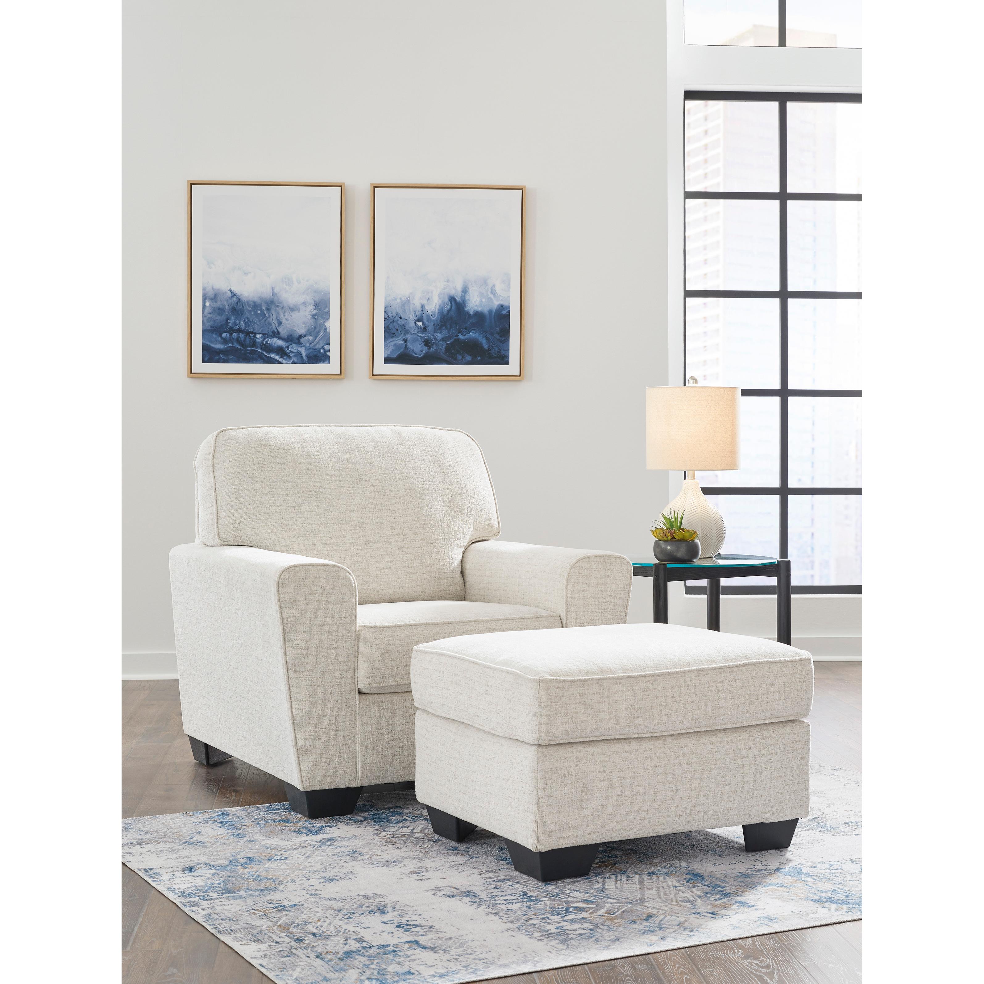Diamond Modern Furniture Exclusive Design Cashton Fabric Ottoman 40604