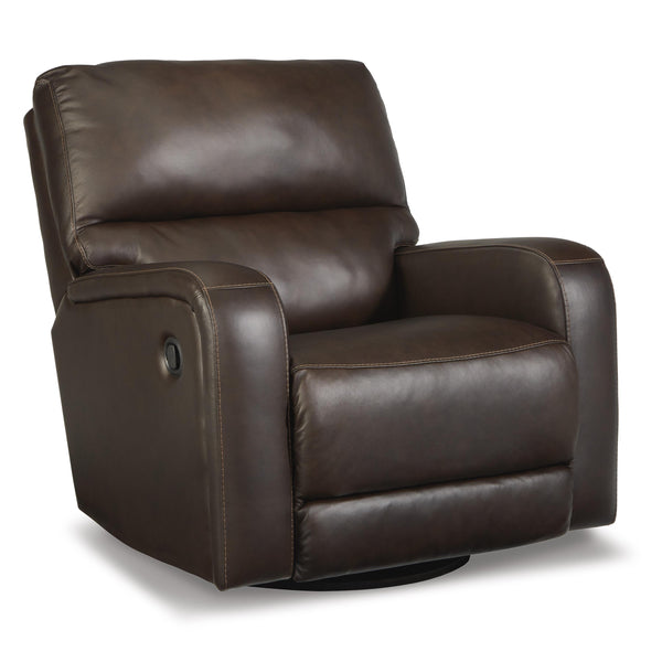 Signature Design by Ashley Emberla Swivel Glider Leather Match Recliner U4480561 IMAGE 1