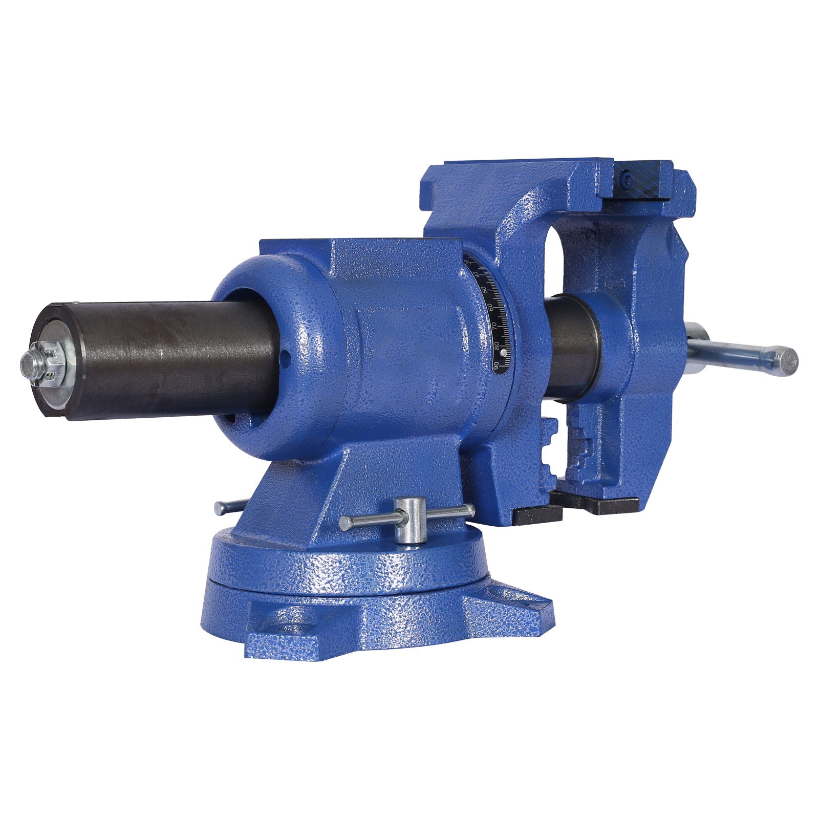 Heavy Duty 5" Multi Jaw Rotating Bench Vise With 360 Degree Swivel Base And Head