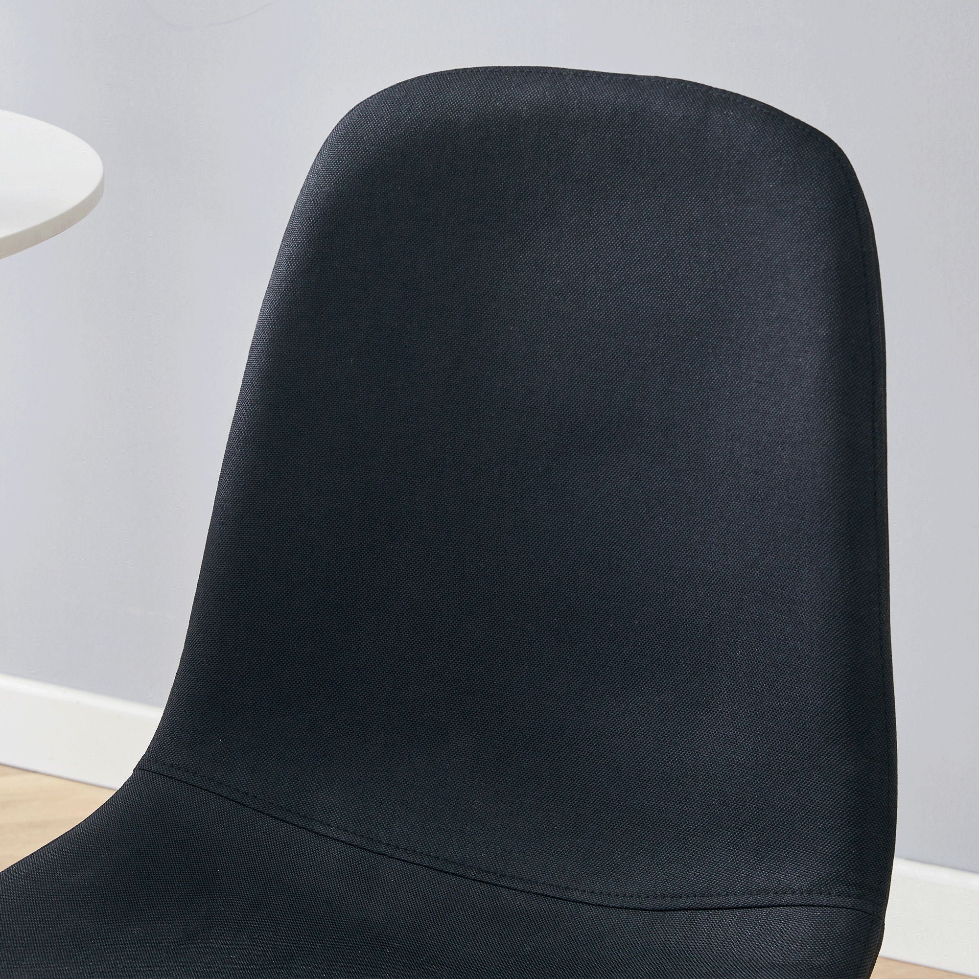 Modern Medieval Style Cushioned Side Chairs Set With Metal Legs For Kitchens