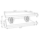 Breena Mirrored Coffee and End Table Set