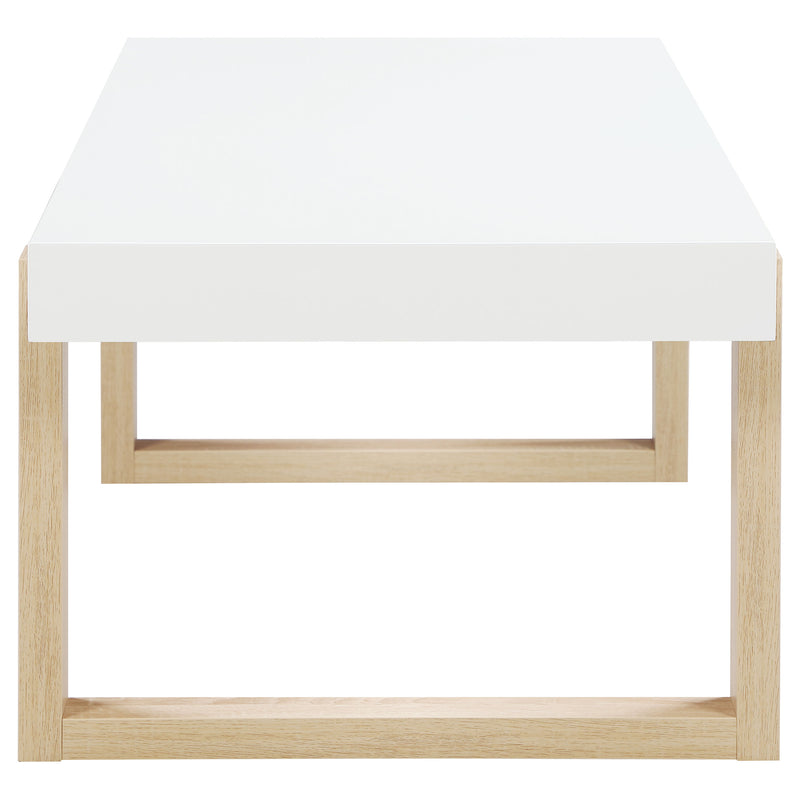 Pala  Coffee and End Table Set White High Gloss