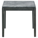 Mozzi  Coffee and End Table Set Grey Faux Marble