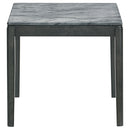 Mozzi  Coffee and End Table Set Grey Faux Marble