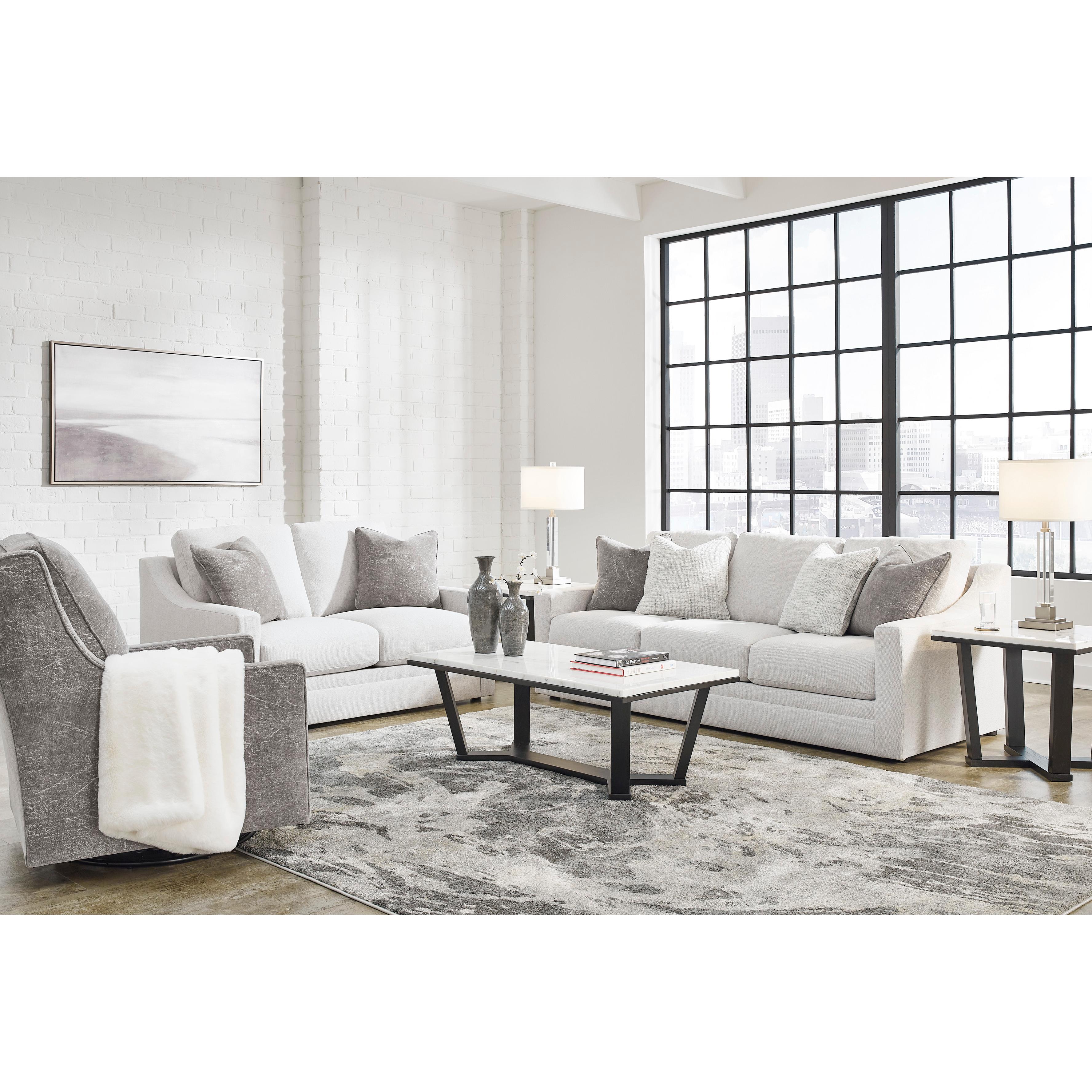 Signature Design by Ashley Maitelynn Stationary Fabric Loveseat 4820235 IMAGE 8