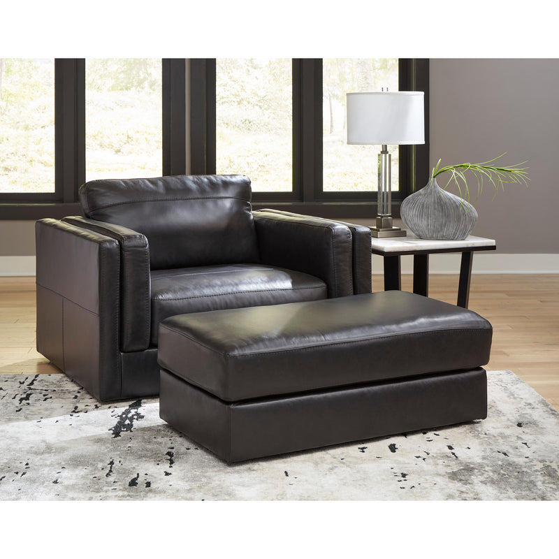 Signature Design by Ashley Amiata Leather Match Ottoman 5740514 IMAGE 5