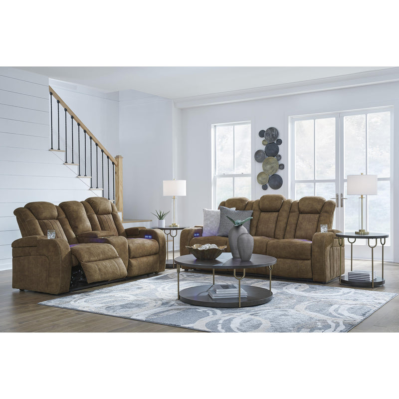 Signature Design by Ashley Wolfridge Power Reclining Leather Look Loveseat with Console 6070318 IMAGE 15