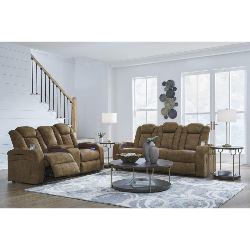 Signature Design by Ashley Wolfridge Power Reclining Leather Look Loveseat with Console 6070318 IMAGE 17