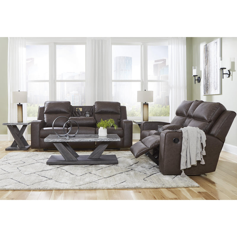 Signature Design by Ashley Lavenhorne Reclining Leather Look Sofa 6330689 IMAGE 19