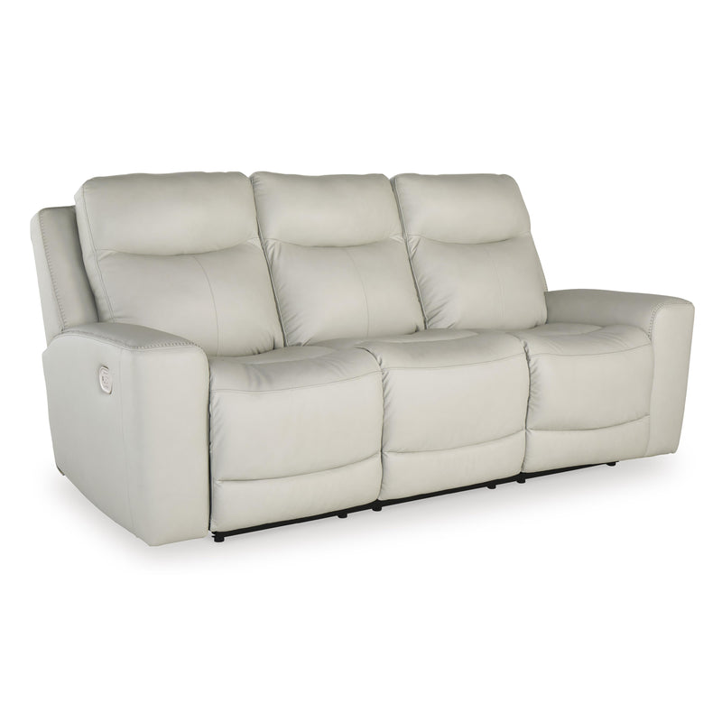 Signature Design by Ashley Mindanao Power Reclining Leather Match Sofa U5950515 IMAGE 1