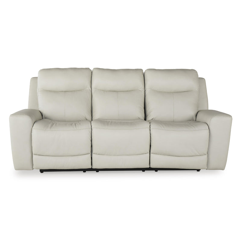 Signature Design by Ashley Mindanao Power Reclining Leather Match Sofa U5950515 IMAGE 3