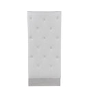 Modrest Kilson Modern White Leatherette & Stainless Steel Dining Chair (Set of 2)