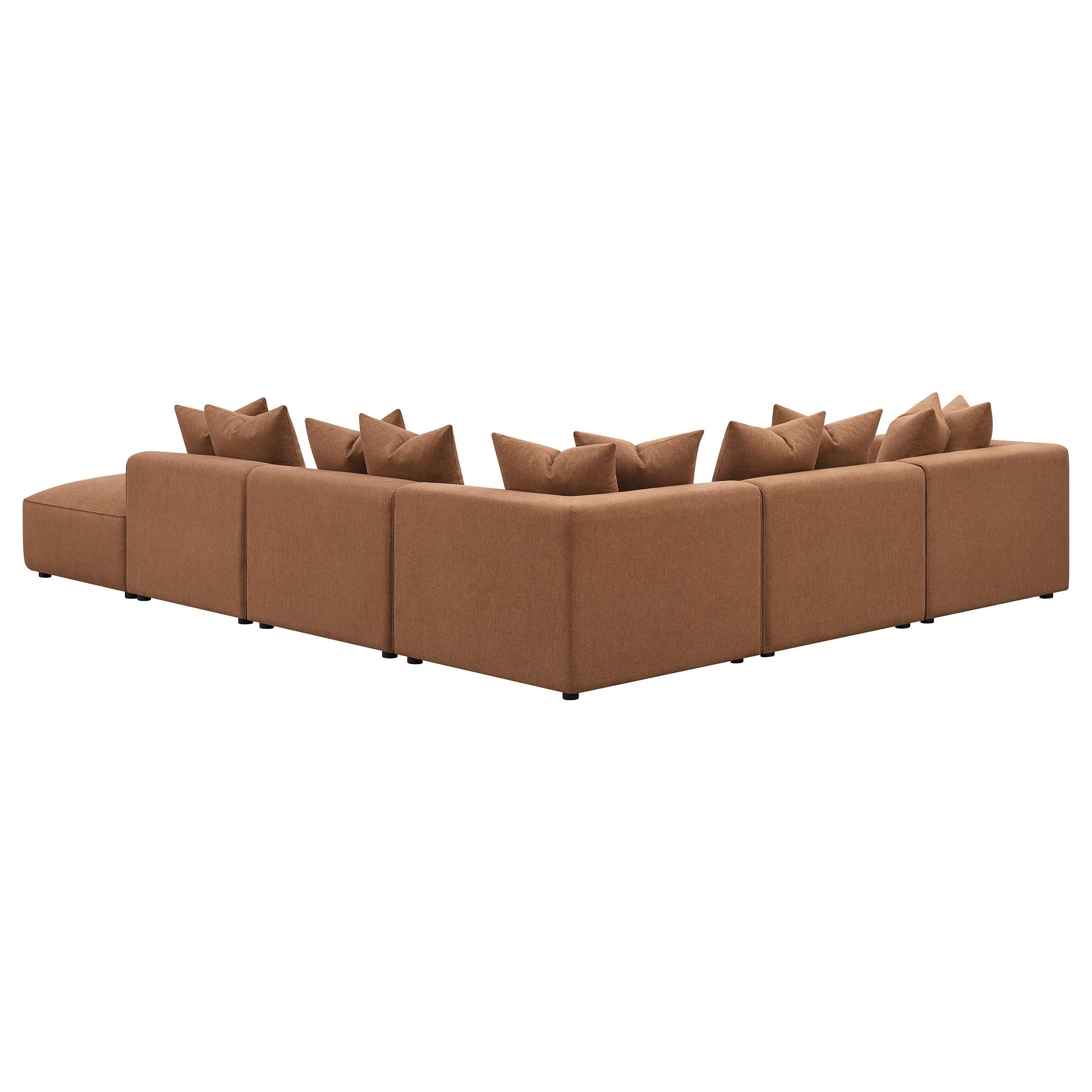 Diamond Modern Furniture COA Jennifer Fabric 6 pc Sectional 551591-SET IMAGE 4