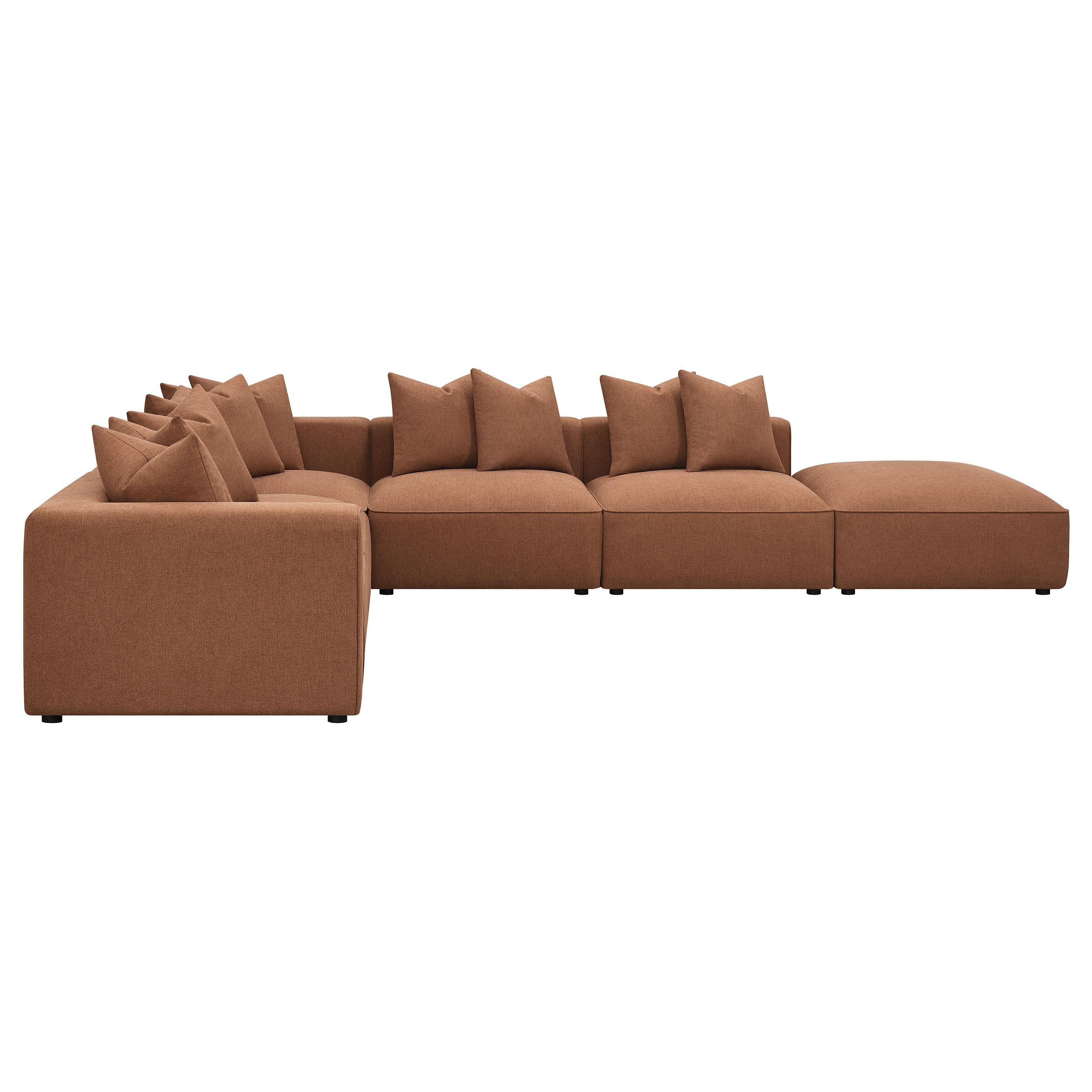 Diamond Modern Furniture COA Jennifer Fabric 6 pc Sectional 551591-SET IMAGE 5